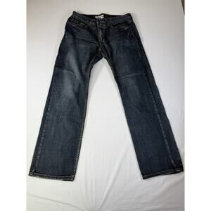 Blue Jeans Urban Pipeline Slim Straight Fit Distressed Med Wash Size 30x29